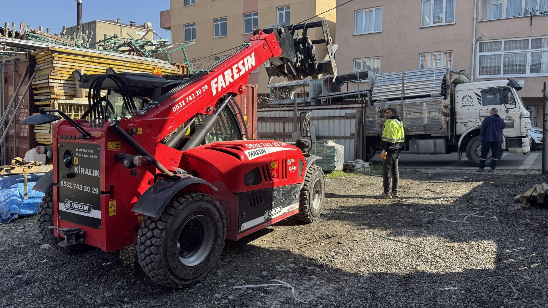 Manitou ile ağır yük kaldırma